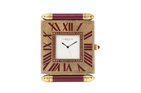 CARTIER SVEGLIA OROLOGIO ART DECO’ VINTAGE 1985's.